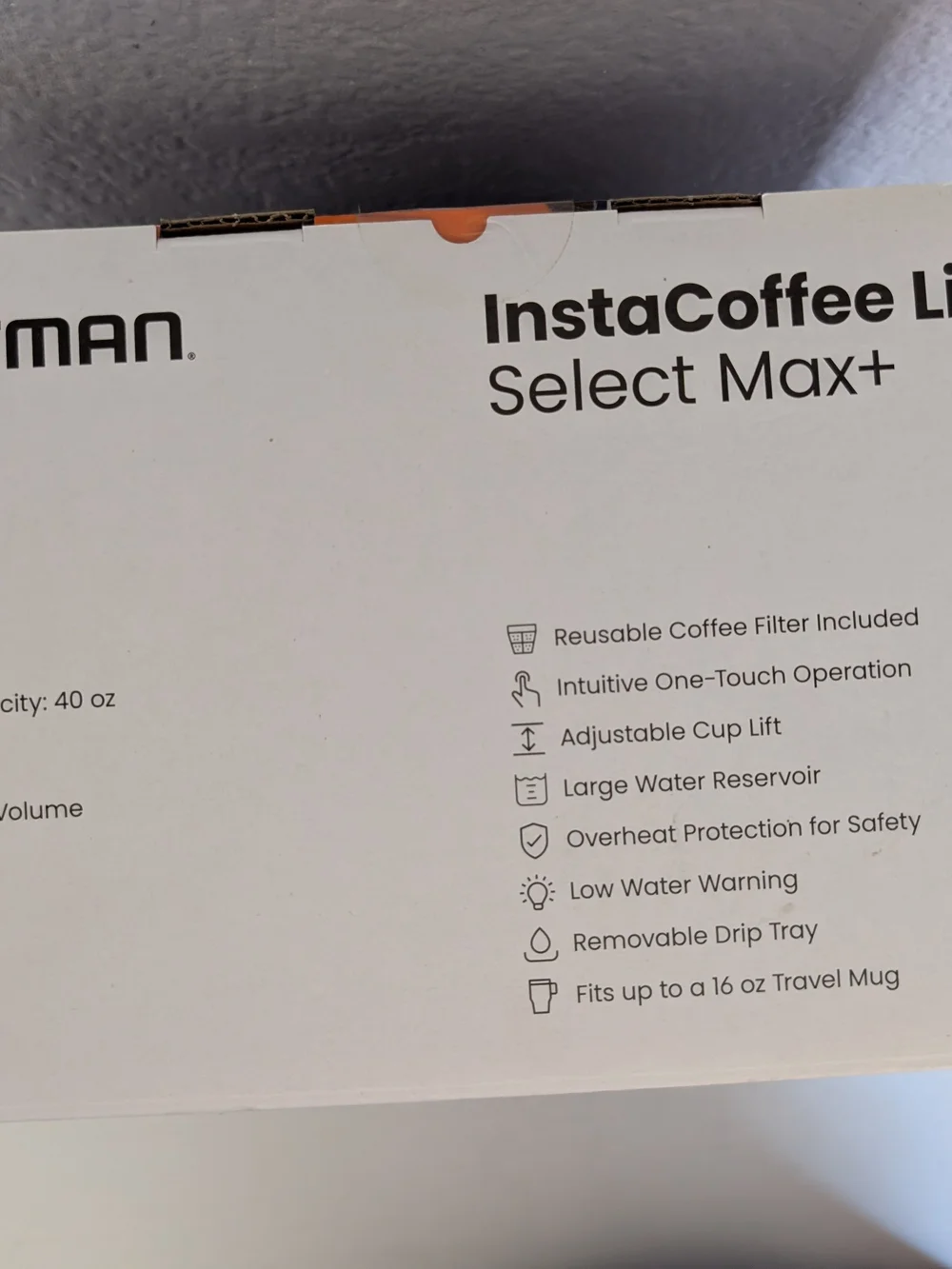 Chefman InstaCoffee Lift Select Max+